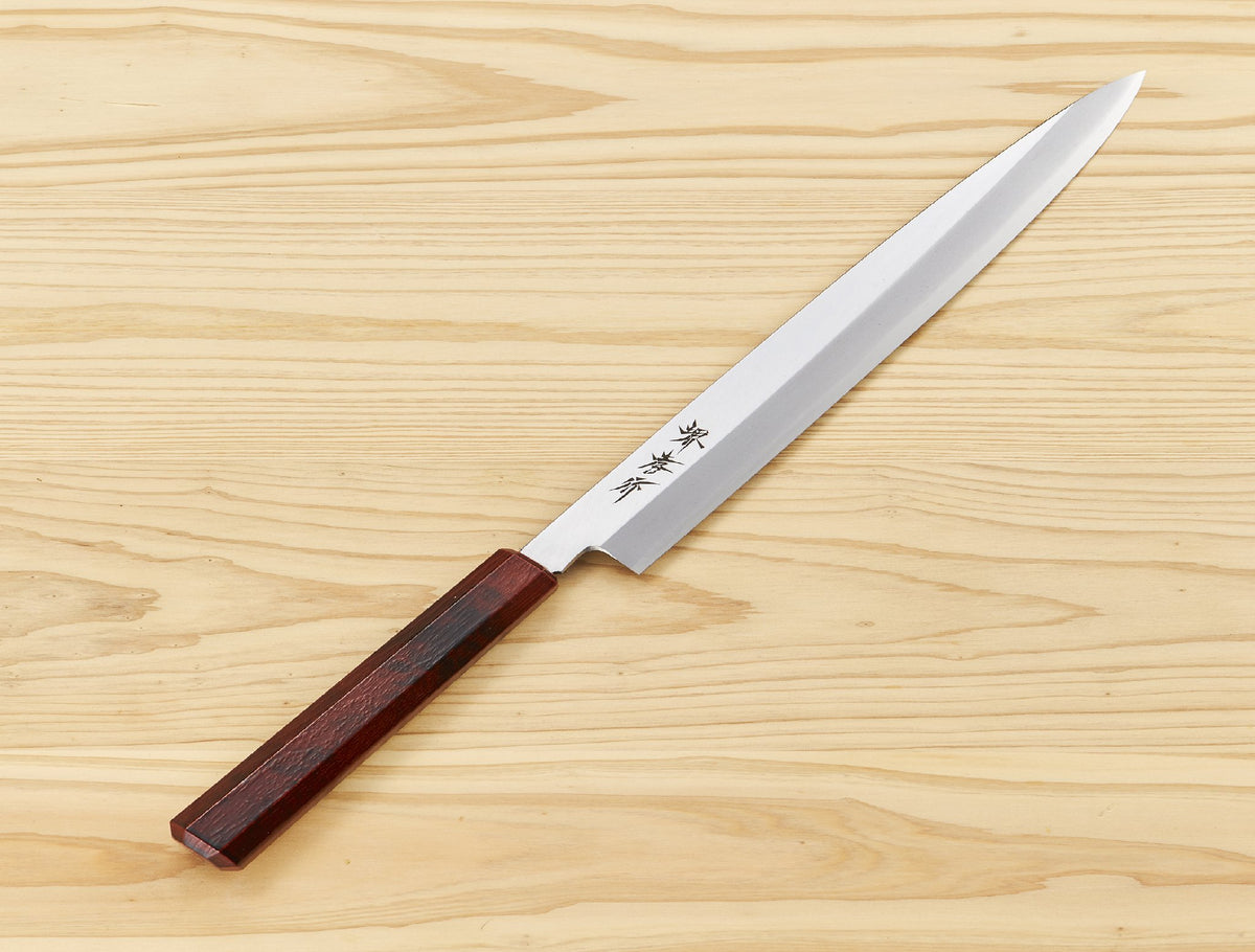 ⭐️AOKI Aoki Takayuki (堺孝行) Knife INOX NANAIRO 210mm Brown