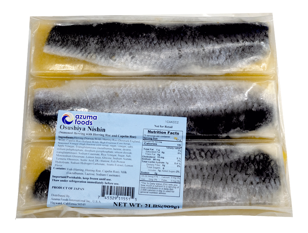 FZ Osushiya Nishin (Seasoned Herring with Capelin Roe) 6PC/PK