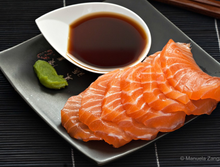 Load image into Gallery viewer, Frozen Salmon Fillet SUSHI QUALITY around 4-4.5LB/PC
