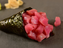 Load image into Gallery viewer, Frozen YF Tuna Cube SUSHI QUALITY 1LB/PC
